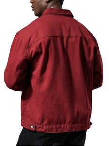 Chaqueta Vaquera Negra Premium para Hombre, Transpirable, Resistente al Viento, 100% Algodón, Ropa Exterior Informal, Personalizable, Elegante, Moderna, al por Mayor - Product Image 5