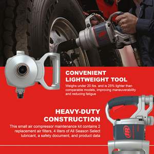 Clé à chocs pneumatique de 1 pouce avec couple maximal de 2 100 pi-lb, poignée en D, mécanisme à double marteau, clés pneumatiques personnalisables OEM - Product Image 3