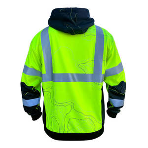 Sweats à capuche haute visibilité pour hommes de haute qualité à manches longues nouvelle mode légère anti-rides confortable sweats à capuche haute visibilité pour hommes avec des taux bon marché - Product Image 4