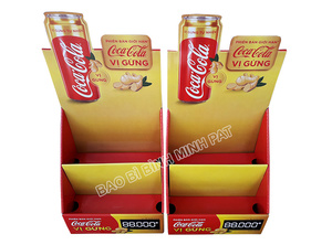 Custom Automatic Assembly <strong>Pop</strong> up Beverages Counter Corrugated Cardboard Drinks <strong>Display</strong> <strong>Stand</strong> for Supermarket - Product Image 4