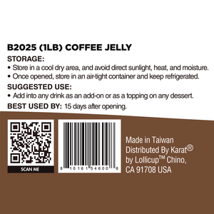 TeaZone – Pot de 1 lb de gelée de café aromatisée aux fruits, pudding sucré, infusion de glucose, prêt à consommer, sachets en forme de boule de dessin animé, paquet en vrac pour - Product Image 3