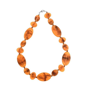 Collier en résine fait main de la meilleure qualité pour femmes, bijoux de mode avec pierre de perle, chaînes tendance pour cadeaux de mariage, directement d'Inde - Product Image 2