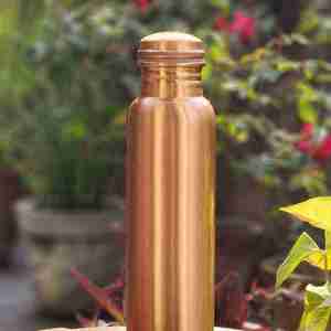 High Quality Copper <b>Water</b> <b>Bottle</b> Pure Indian Exporter Wide Metal Drinkware High in Demand in India - Product Image 4