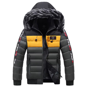 Chaqueta de Invierno para Hombre de Alta Calidad, Estilo Urbano, con Capucha, Cuello Alto, Impermeable, Transpirable, Ligera, 100% Poliéster Nailon - Product Image 4