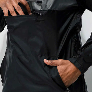 OEM Custom Pullover Half Zip Windbreaker <b>Canvas</b> <b>Jacket</b> Waterproof Breathable Eco-Friendly Winter Closure Zipper Customizable - Product Image 5