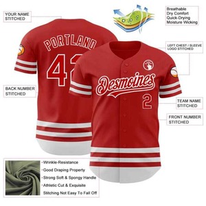 Maillot de softball à sublimation personnalisée maillots de softball avec nom et numéro uniforme de sport pour hommes jeunes maillot de baseball personnalisé hip hop - Product Image 3