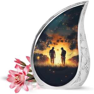 Urna de cremación de lágrima de nuevo diseño de precio bajo para cenizas humanas adultas, urna funeraria decorativa de recuerdo con bolsa de terciopelo gratis - Product Image 5