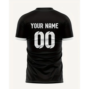 Camiseta Deportiva de Fútbol Estadounidense Premium Negra, Personalizada, Estilo Crop Top con Impresión Digital Premium por Sublimación - Product Image 5