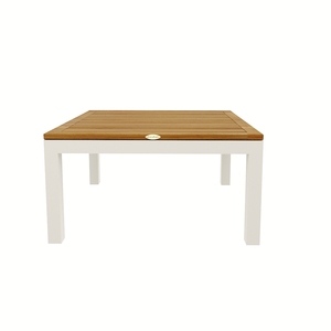 TABLE BASSE CARRÉE AVEC HPL/TECK BOIS (LCO/042/008) - Product Image 1