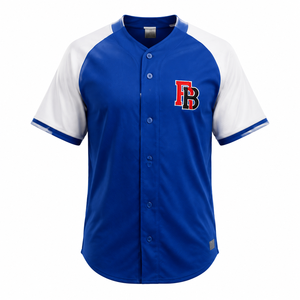 Men's Custom Polyester <b>Mesh</b> Baseball Jersey Royal <b>Blue</b> Athletic Fit Team Uniform Wholesale OEM - Product Image 1