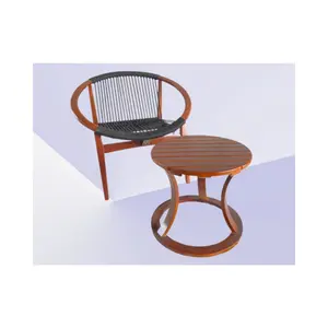 Sofa Chair Set High Quality Rubber Wood Outdoor Furniture Morden Style Customization Producer From Vietnam Manufacturer