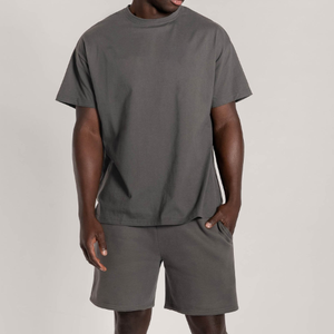 Baggy en éponge française 400gsm surdimensionné personnalisé sweat à capuche délavé à l'acide vintage survêtement et pantalon de survêtement empilé survêtement pour hommes - Product Image 5