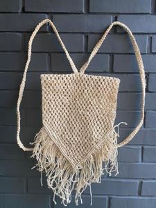 Stylish Straw Backpack Natural Woven Design Eco Friendly Lightweight for Women Summer Macrame Backpack - Product Image 3