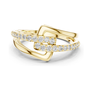 Anillo de Diamante de Laboratorio de 0.342 CT para Mujer, Claridad VVS-VS EF, Oro de 18KT, 14KT, 10KT y Plata 925, Oro Rosa, Amarillo y Blanco - Product Image 1