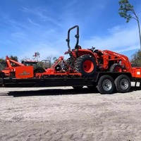 Tracteur compact Kubota 4x4, moteur diesel, mini-tracteur agricole, chargeur frontal, fournisseur d'équipements agricoles.