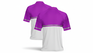 Wholesale OEM Custom High Visibility Fluorescent Reflective Safety Shirt Polyester Unisex Workwear Pocket Construction Use - Product Image 3