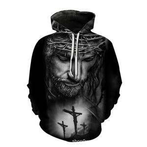 Pour les hommes 100% coton Christian Hoodies mode décontracté Style Simple Christian Hoodies meilleur Design - Product Image 4