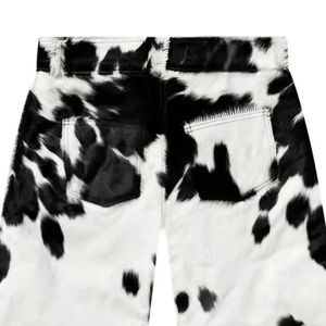 Pantalones Cortos de Cuero Vacuno para Hombre, Diseño Único y Moderno, Estilo Casual Urbano, Color Sólido, Corte Ajustado, Ecológicos e Impermeables - Product Image 4