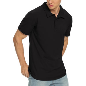 Nueva camiseta Polo de negocios de verano que absorbe la humedad, diseño bordado, cuello liso, ropa de calle informal, polos para hombres - Product Image 1