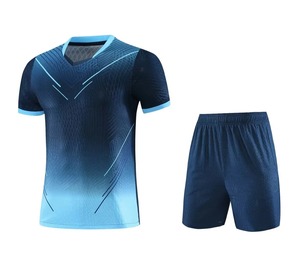 Venta al por mayor de camisetas de fútbol de manga corta para hombres y kits de camisetas para niños Juegos de visitante Uniforme de entrenamiento Ropa - Product Image 2