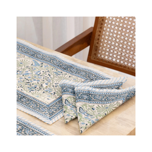 Wedding Souvenier Floral Dining Mats With Boho Look Handmade Cotton Finish With Machine Washable Texture And Embroidered Design - Product Image 3