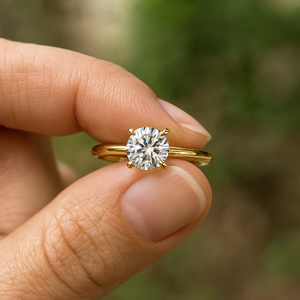 Anillo de Compromiso Solitario Único y Original de 6.80MM, Oro Rosa de 18K, Corte Princesa, Certificado IGI, para Bodas, Fiestas y Aniversarios, de la India - Product Image 3