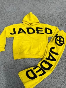 Conjunto Deportivo Personalizado OEM de Invierno, 100% Algodón Transpirable, con Logotipo Bordado, Sudadera con Cremallera Completa y Pantalones Jogger, Estilo Urbano - Product Image 4