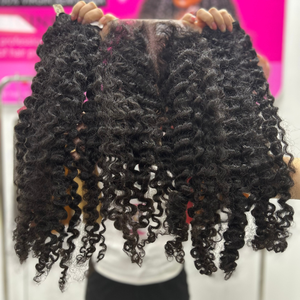 Nouveau produit Paquets de cheveux vietnamiens bruts Style chaud Perruques à fermeture en dentelle pour cheveux bouclés birmans Vendeurs de cheveux vietnamiens - Product Image 5