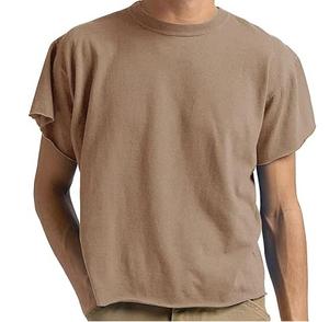 Streetwear personnalisé 300GSM Box Cut Tee T Shirt Poids lourd Cropped Top Tshirt Oversize Boxy Fit T-Shirt Respirant Vente en gros - Product Image 1