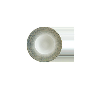 Plato Hondo de Porcelana Premium Bonna Sway Banquet, Elegante Plato para Cena y Servir de 28 cm con Bordes Texturizados Modernos para Fiestas - Product Image 1
