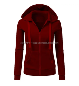 Sudadera con capucha de forro polar grueso para mujer, transpirable, impermeable, de secado rápido, con orejas de gato, diseño de bloques de color, para otoño e invierno, ODM - Product Image 5