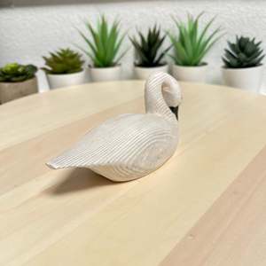 YEEYAYA in ottone intagliato a mano statua di cigno Art Deco scultura in legno elegante animali selvatici camera decorazione per la casa - Product Image 5