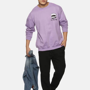 Nueva llegada de los hombres de manga larga de gran tamaño sudadera Casual estilo Hip Hop bordado impreso diseño ligero para la comodidad del invierno - Product Image 4