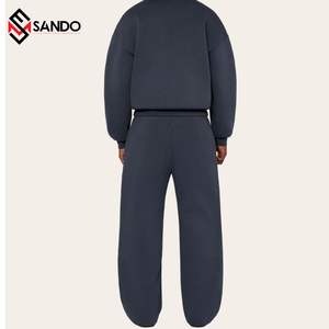 Vente en gros OEM Pantalon de jogging ample décontracté taille moyenne pour hommes avec logo personnalisé imprimé pantalon de survêtement vierge avec techniques brodées - Product Image 4