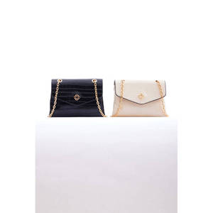 Sac en cuir noir effet croco - Product Image 5