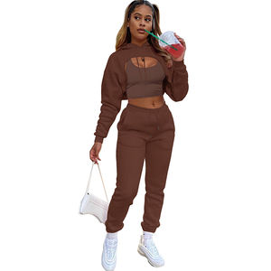 2025ใส่ได้ทั้งชายและหญิงชุดครอปวิ่งจ๊อกกิ้งสุดเซ็กซี่ชุดเสื้อฮู้ดธรรมดาชุดวอร์มสเวตเตอร์ออกแบบได้เองชุดวอร์มไม่มีโลโก้ - Product Image 6