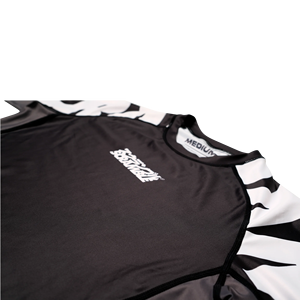 Ensemble de maillot de compression et short de rashguard MMA pour homme à manches longues, imprimé personnalisé, pour le surf, l'entraînement et la gym, en Spandex/Polyester 220g - Product Image 5