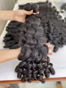 Cheveux vietnamiens rebondissants ondulés vendeurs de cheveux vierges non traités cuticule alignée cheveux humains bruts doux - Product Image 4