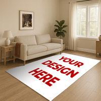 Turkua Home Custom Rug Traditional Art Floral Chenille Turkish Digital Print Washable Low Pile Pet Friendly Area Rug