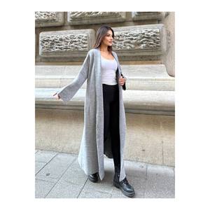 Cardigan a maglia lunga da donna con Design morbido e testurizzato - Product Image 6