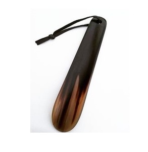 Chausse-pied en corne de buffle naturelle polie sur mesure, accessoire classique pour hommes et femmes, artisanat du cuir de qualité supérieure - Product Image 3
