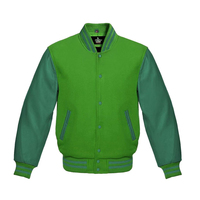 OEM Offre Spéciale Bomber en satin personnalisé Letterman Veste de baseball noir vert Eagles en satin pour hommes femmes tenue décontracté 280 Gsm