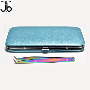 Pinzas para pestañas herramientas para pestañas instrumentos de belleza de acero inoxidable todos los colores disponibles pinzas para extensión de pestañas - Product Image 4