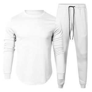 Bajo MOQ Color verde hombres Casual sudadera y pantalones conjunto proveedor personalizado duradero hombres Casual chándal para la venta - Product Image 3