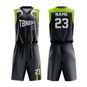 Kit de chalecos de sublimación Reversible Retro Unisex personalizado de alta calidad, ropa de calle transpirable de secado rápido, uniforme de baloncesto - Product Image 3