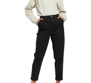 Pantalones chinos de Hip Hop de tela de algodón de peso medio de alta calidad para hombres transpirables Color sólido Slim Fit - Product Image 3