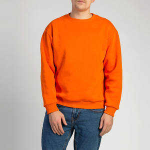 2025 nouveau haute qualité 400 Gsm col rond blanc polaire sweat Logo personnalisé en relief surdimensionné fournisseur bases sweat - Product Image 1