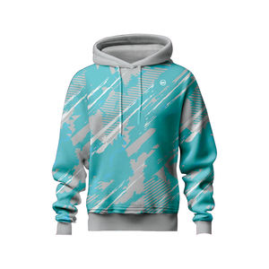 เสื้อมีฮู้ดพิมพ์ลายกราฟิกแขนยาวเต็มตัวสำหรับผู้ชาย - Product Image 2