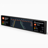 Écran Android allongé 65,7 pouces 3840x600 pour affichage dynamique d'informations de route, terminal de signalisation numérique LCD en barre