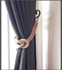 Rideaux décoratifs Corde en jute et coton-Décoration nautique-Retenues industrielles-Corde de jute torsadée - Product Image 2